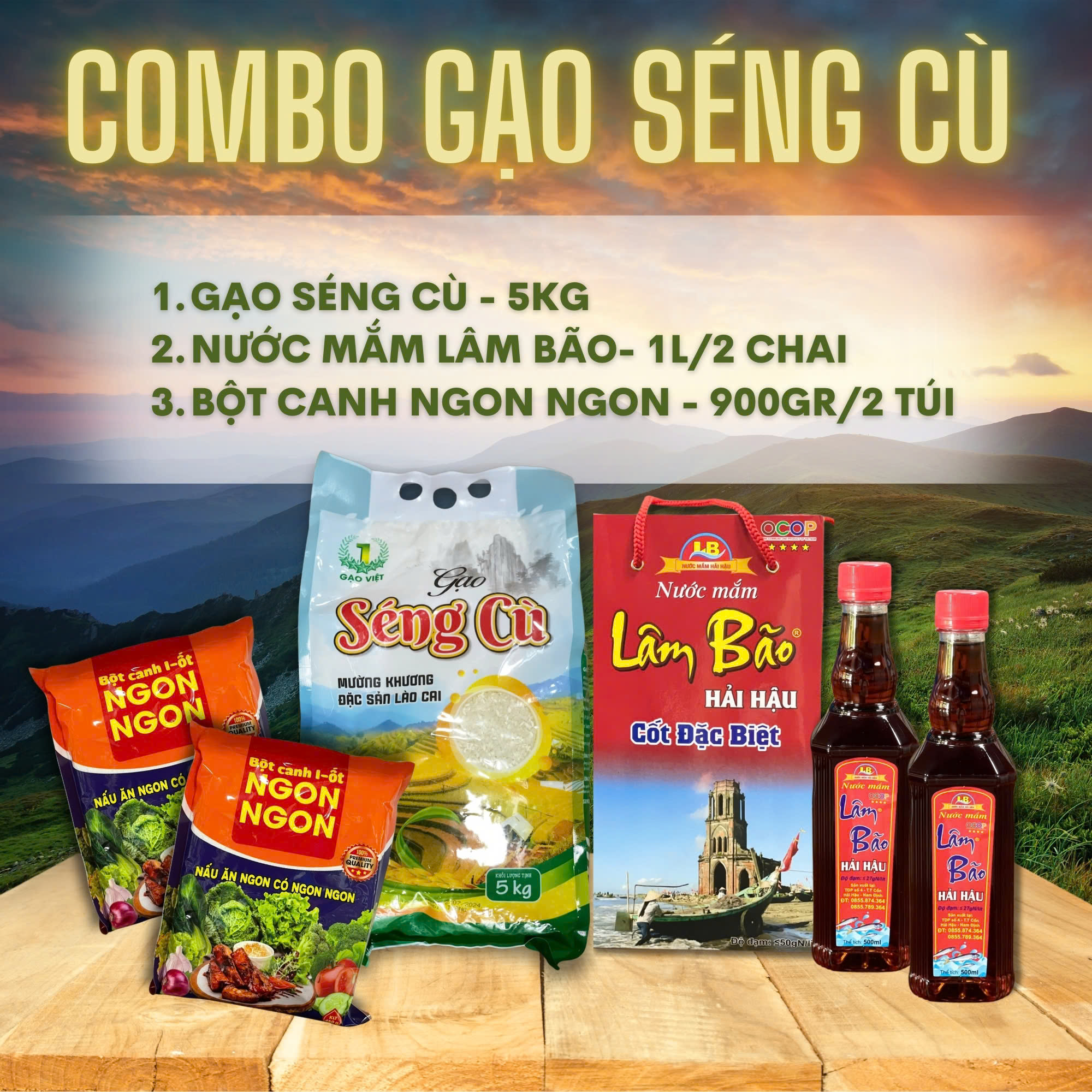 COMBO GẠO SÉNG CÙ 2 